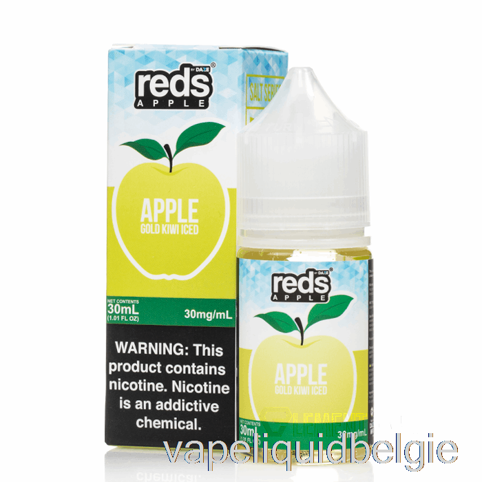 Vape Smaken Iced Gold Kiwi - Rode Appel E-liquid - 7 Daze Zout - 30ml 50mg